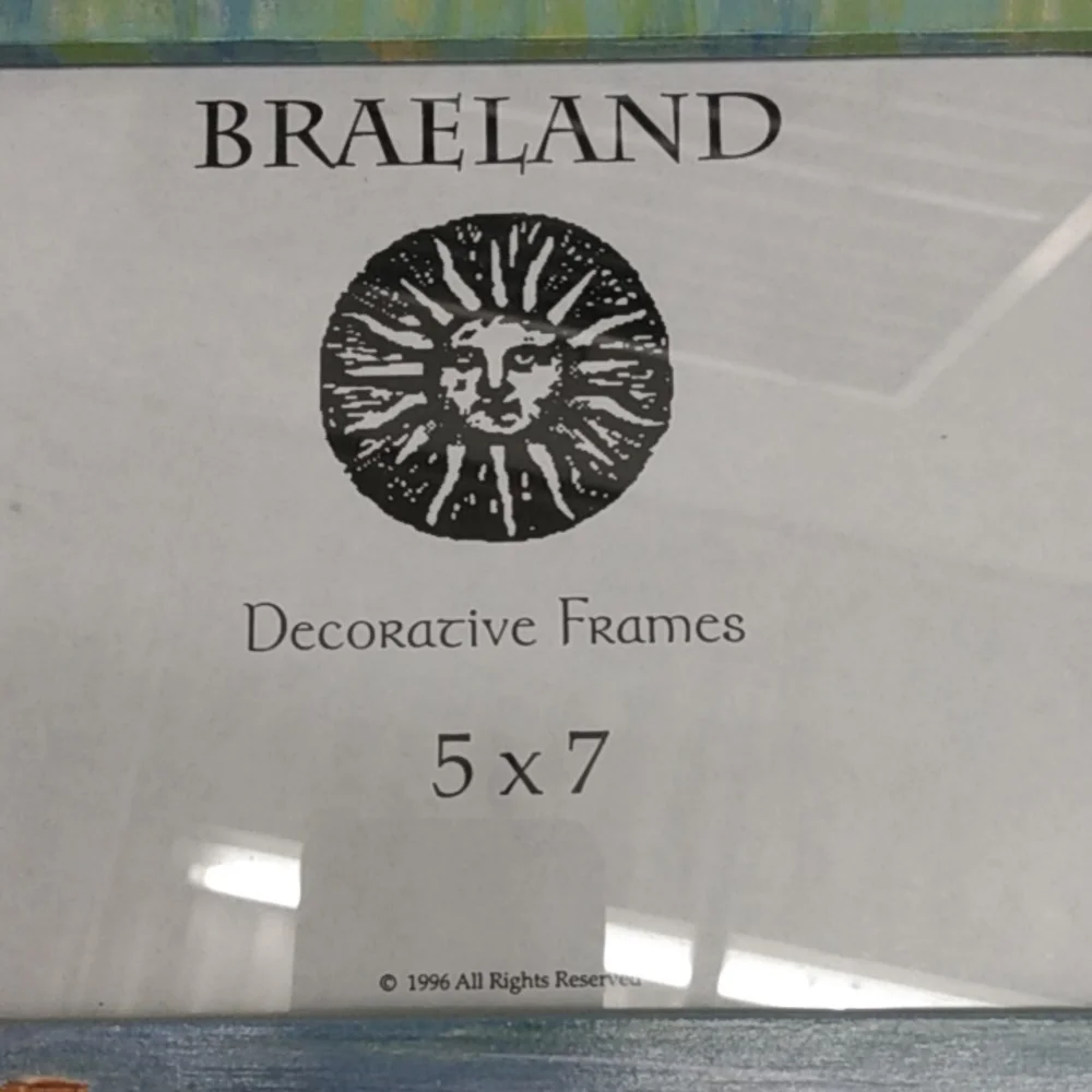 Braeland Vintage 1996 Painted Decorated Picture Frame